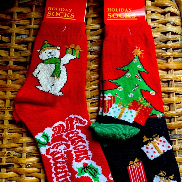 Accessories - NWT Vintage Caldor Christmas socks 2 pairs
